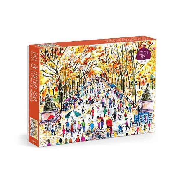 Galison Michael Storrings Fall in Central Park 1000 Piece Puzzle