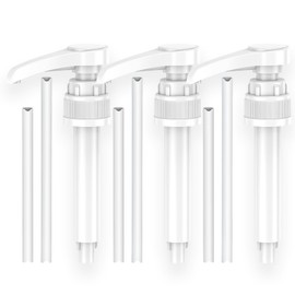 Dosing Pump for Best Body Nutrition, 3-Piece Vital Drink First Pump, Reusable Pump Dispenser for 500 ml/1000 ml Bottles with 3 Long and 3 Short Tubes