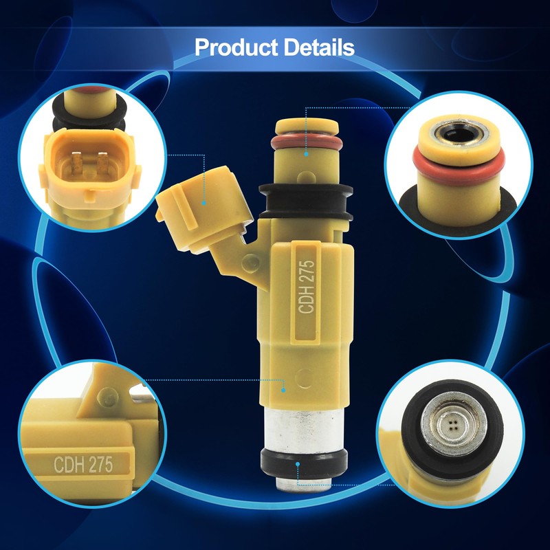 HiSport Fuel Injector CDH275 4 PCS Compatible with Yamaha Outboard