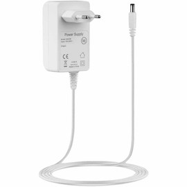 TECHZOCO 9V Power Supply 9V Power Supply 9V Power Supply 9V Charger 9V Power Supply DC Connector 5.5x2.5mm White (0.6A)
