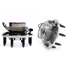 HICKS 515098 Front Wheel Hub Bearing Assembly Compatible with 2007-2010 Chevy Silverado 2500, 2007-2009 Chevy Silverado 3500, 2007-2010 GMC Sierra 2500 HD, Set of 2