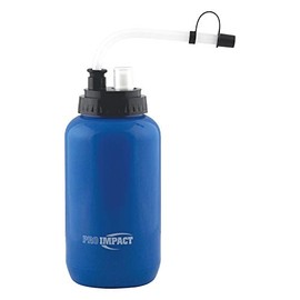 Pro Impact Boxing Hockey Lacrosse Water Bottle Squeezable Plastic w/Long Straw and Spray Cap - Ideal for Baseball Gym Yoga Sports Boxing Cycling Football (35.5 Oz.) BPA Free