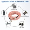 Superbat CB Radio Coax Cable 50ft RG142 Coax Cable with