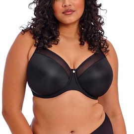 ELOMI Women's Smooth Underwire Moulded Bra, black