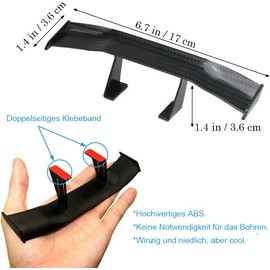 Voarge 2 Stück Universal Auto Mini Spoiler, Auto Mini Spoiler Wing, Kann für Dekoration, Fahrzeugstabilität,