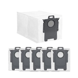 6Pack Replacement Vacuum Bags - 2.7L Large Disposable Dust Bag for Roborock Qrevo,S8 MaxV Ultra,S8 Max Ultra,Qrevo Pro,Qrevo S,Qrevo Master,Qrevo Plus Clean Base Automatic Dirt Disposal Bags, White