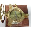 KHUMYAYAD 3" Brass compass sundial maritime nautical vintage antique nautical