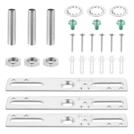 4 Inch Light Fixture Mounting Bracket, 3 Set Small Chandelier Light Fixture Mounting Plate Light Mounting Bracket Kit Universal Light Fixture Parts Lamp Fixture Hardware for Chandelier Wall Light