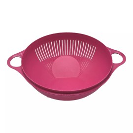 Tupperware Thatsa All in one Bowl Colander Colander Slanted 16 Cup Pink