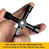 Hanpex 4 in 1 Meter Box Key Gas Key Utility