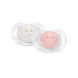 Suavinex, Chupete, 0-6 Meses, 2 Pack, Rosa/Beige