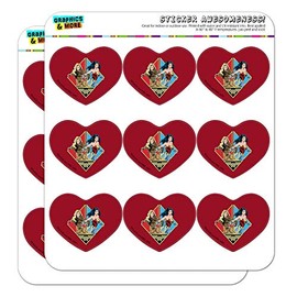 Wonder Woman 1984 and The Cheetah Heart Shaped Planner Calendar Scrapbook Craft Stickers