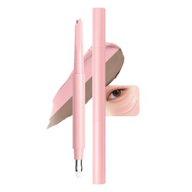 Erinde Tear Bag Liner 2 in 1 Tear Bag Pen Double Color Pencil with Brush Fade Resistant Waterproof Easy to Apply Three-dimensional Effect Highlighting & Shading Natural Concealer Pencil Eyeliner