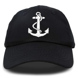 DALIX Anchor Hat - Gorra de béisbol para mujer, regalo de playa, yate, Negro -, Talla única