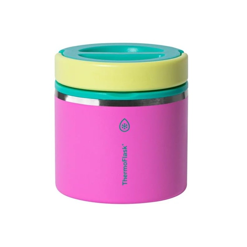 Thermoflask 20 oz Insulated Food Jar, 2-Pack, Pink and Blue,