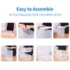 Seseno 12 Pack Shoe Organizer Storage Bins Clear Plastic Stackable