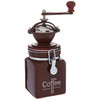 HuesNBrews Cocoa Coffee Grinder/Canister, 3/4 pounds,