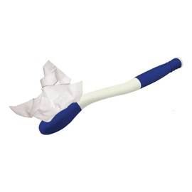 Blue Jay An Elite Healthcare Brand The Wiping Wand Toileting Aid Easy to Use for the elderly/disabled People | 15 inch Long Reach Hygienic Cleaning Aid with Grips Toilet Paper or Pre-Moistened Wipes