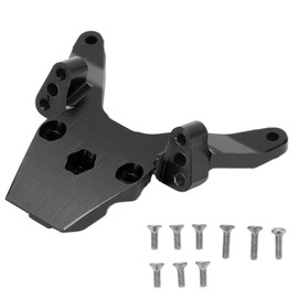 Aluminum Alloy Front Bulkhead RC Truck Upgrade Parts for LOSI 1/18 Mini T 2.0 2WDBlack
