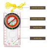 Navigation Compass Orienteering Compass Scout Compass Hiking, Multifunctional Waterproof for