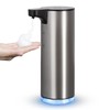 LAOPAO Soap Dispenser, Rechargeable Automatic Soap Dispenser Stainless Steel Touchless