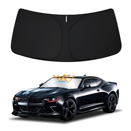 D-Lumina Winshield - Parasol para Chevy Camaro 2016 2017 2018 2019 2020 2021 2022 2023, protector solar frontal plegable que bloquea los rayos UV, 6ª generación Camaro parasol para ventana, accesorio interior