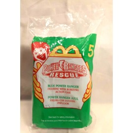 McDonald's 2000 MCDONALDS POWER RANGERS RESCUE HAPPY MEAL TOY BLUE POWER RANGER - #5 -NEW