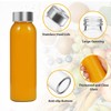 Danmu Glass Juice Bottles with Lids 12 oz,Juicing Bottles Reusable
