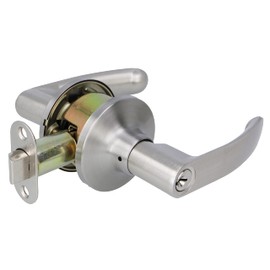 Amig - Türgriff-Set mit Klinke für Türen | Türknauf für Innentüren | Elegantes und einfaches Design, ideal für Zuhause oder Büro | Stahl | Matt verchromt | Eingangs-Türknauf 60/70 mm