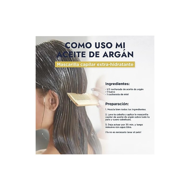 HEBBE - Aceite de Argán 250 ml | Cuidado de