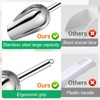 Stainless Steel Ice Scoop Heavy-Duty Scooper for Ice Makers &