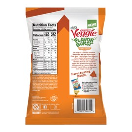 Sensible Portions Garden Veggie Flavor Burst Tortilla Chips, Nacho, 2 Oz (Pack of 6)
