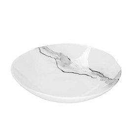 Fink - Mistral - Bowl - Ceramic - White, Silver (H x D) 7 x 30 cm - Box contents: 1 bowl!