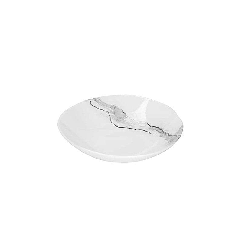 Fink - Mistral - Bowl - Ceramic - White, Silver