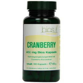 Bios Cranberry 400 mg 100 Capsules Pack of 1 x 49 g