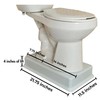 Medway Toilet Riser 4-Inch Lift Standard Kit - Stable, Supportive,