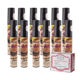 Prosa 12 Piezas Rimel Mascara Pestañas 4 En 1, 1 Jabón 50gr La Artesanal (Profesional Silicón)