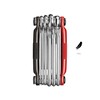 Crank Brothers Multi-10 Portable Bicycle Tool, 10 Functions, Black/Red, 3.5
