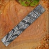 Nesmo 524 Damascus Steel Blank Billet Black Feather Patern Bar