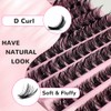 Moyutt Lashes Cluster 120 Pcs Individual Lashes D Curl 8-16
