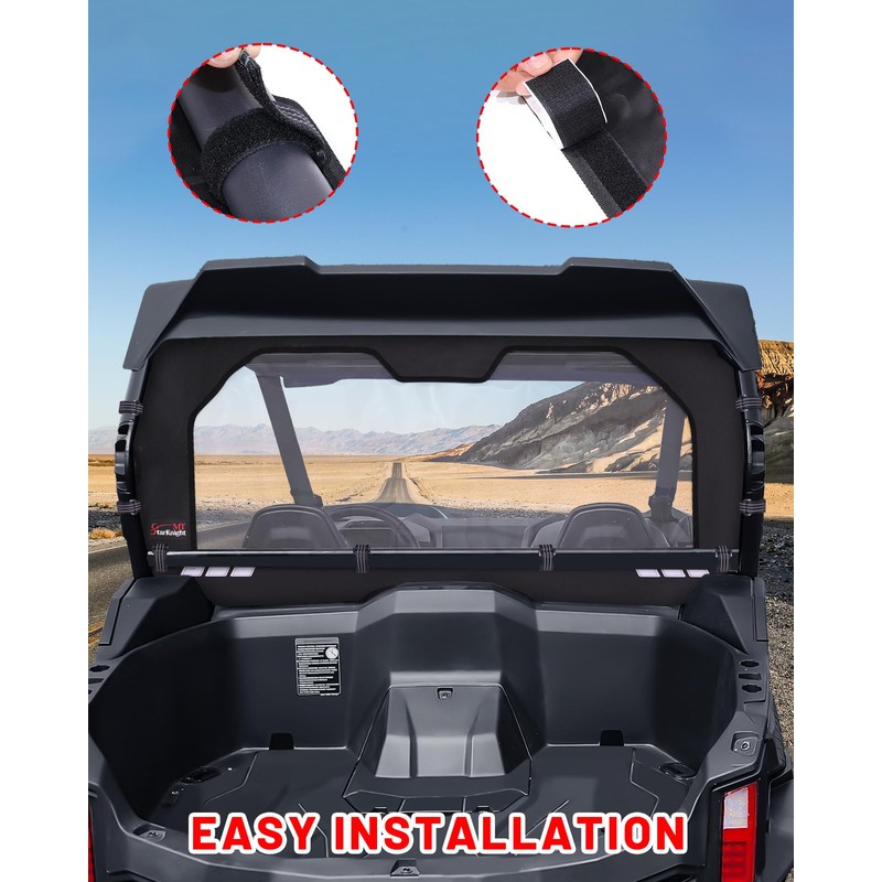 StarknightMT ZForce Soft Rear Window Compatible with CFMOTO ZForce 950