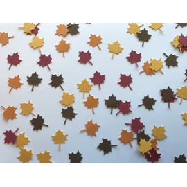 Leaf Confetti - Fall Confetti - Fall Party Decor - Fall in Love Baby Shower Decor - Fall in Love Bridal Shower Decor - Fall Wedding Confetti - 200 pieces