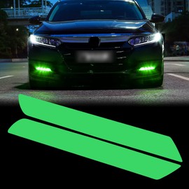 TOMALL Vinyl Smoke Tint Fog Light Films Compatible with Honda 10th Accord 2018-2020 Fog Lamp Light Transmission Stickers Auto Self Adhesive Exterior Decorations for Car (Green)