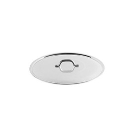 Pentole Agnelli Family Cooking Aluminium Flat Lid With Loop Handle, Diameter 18 Cm.
