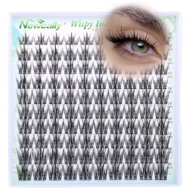 Wispy Lash Clusters Natural Look Eyelash Clusters Eyelash Extension C-curly Manga Individual Lashes 10-16mm DIY Lash Extension at Home by Newcally