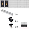 Solar Panel Bracket Flat Roof, Aluminium Photovoltaic Mounting Rail 12