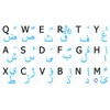 FARSI (Persian) - English Notebook Non-Transparent Keyboard Labels Layout Black,