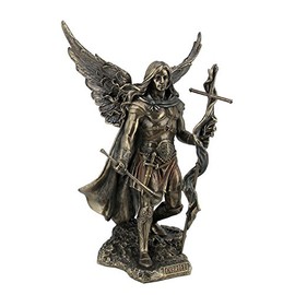 Studio Collection Archangel Saint Gabriel with Cross and Trumpet Statue Sculpture