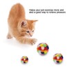 HEEPDD Colorful Cat Balls, Handmade Plush Bouncy Ball with Catnip