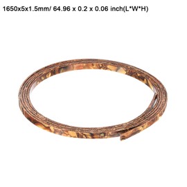 MECCANIXITY Plastic Binding Purfling Strip 1650x5x1.5mm Guitar Binding Edge Trim for Acoustic Classical Guitar Light Brown